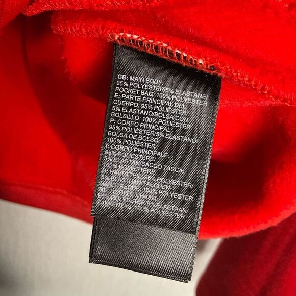 Vintage The North Face Womens Large Fleece Full Zip Jacket High Neck‎ Red Y2K - Picture 4 of 10